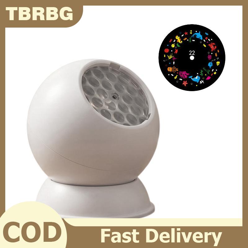 TBRBG Đèn ngủ chiếu sáng đại dương xoay 360° đèn tạo không khí LED sống động đèn trang trí phòng ngủ trong nhà