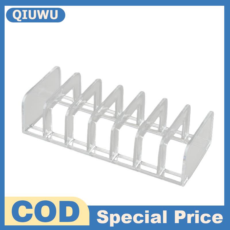 QIUWU 14 CD Công suất Acrylic chủ Rack trong suốt tổ chức Lưu trữ cho máy tính để bàn âm nhạc kệ