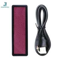 [3PF]Janememory Mini LED Digital Programmable Rechargeable Scrolling Name Message Tag Sign
