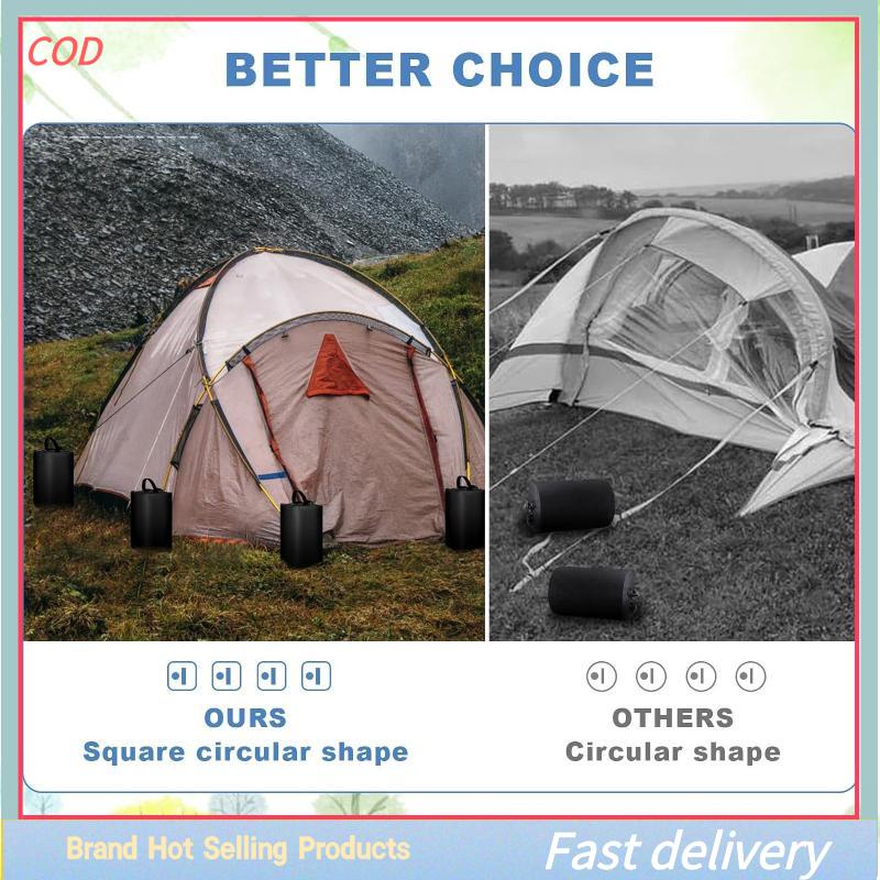 [COD]PkYeG💖💖💖 ถุงน้ําหนักกันสาด88ปอนด์ชุดน้ําหนักเต็นท์น้ําหนัก4ขาสำหรับหลังคาป็อปอัพศาลาหลังคา ราคา 205 บาท*ส่งฟรี