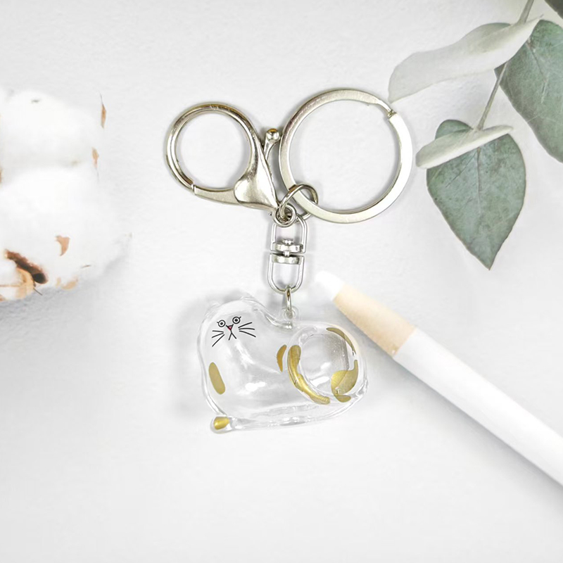 PICOK Dễ Thương Mèo Tóc Lưu Trữ Hộp Keychain Túi Mặt Dây Chuyền Quyến Rũ Pet Tóc Lưu Trữ Viên Nang Vòng Chìa Khóa Pet Quà Lưu Niệm Ba Lô Treo Trang Trí Nội Thất - 8