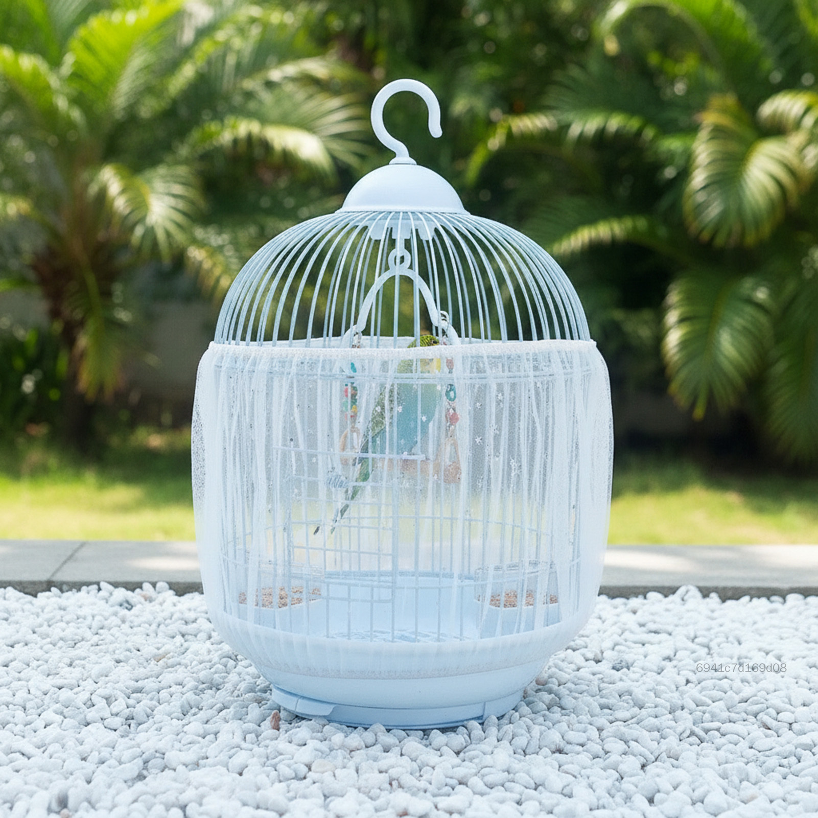 Vỏ lưới lồng chim Chất liệu lưới mềm có họa tiết ngôi sao và thiết kế thoáng khí cho lồng vẹt SGHS-VN - 5