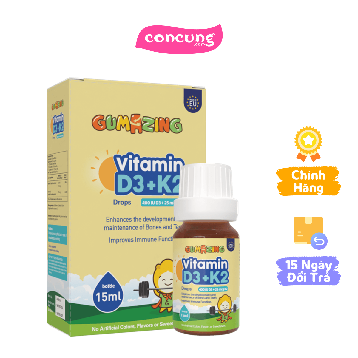 Thực phẩm bảo vệ sức khoẻ Gumazing Vitamin D3K2 Drops