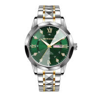 WNQNW Jam Tangan Lelaki Original Waterproof Stainless Steel Metal Black/Silver/Gold Mens Watch Quartz Analog Luminous Watch for Men Fashion Business Wristwatch Luxury Brand