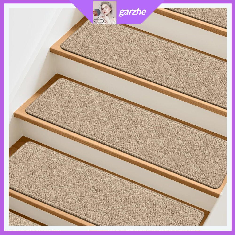 GARZHE24272 1pc Tự dính Bậc thang 8x30 inch Không trượt Thảm trải sàn Trang trí nhà cửa Có thể giặt Thảm trải cầu thang Sử dụng trong nhà