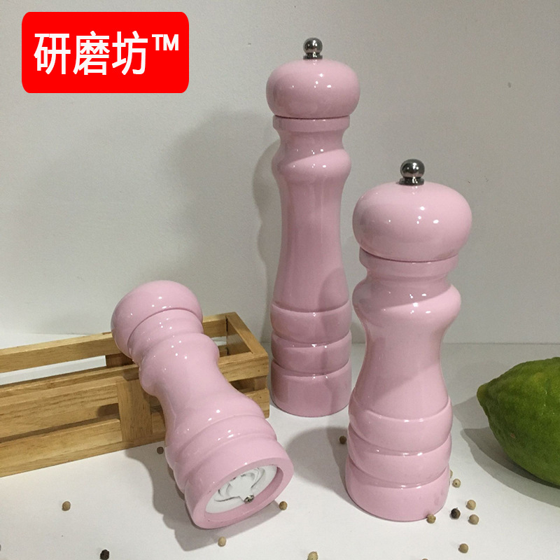 eb0710 Exquisite manual powder grinder, wooden pepper grinder Spice Tools