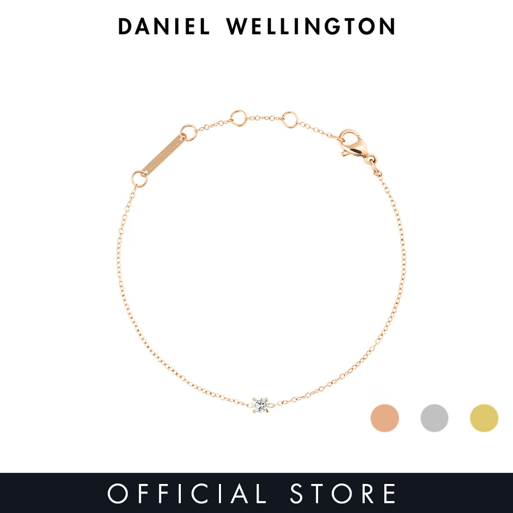 Daniel Wellington Mirelle Solitaire Bracelet Rose Gold / Silver / Gold - Unisex Bracelet for women and men stainless steel crystal Bracelet DW Official Authentic Original สร้อยข้อมือ ผู้หญิง ผู้ชาย ราคา 1,669 บาท*ส่งฟรี