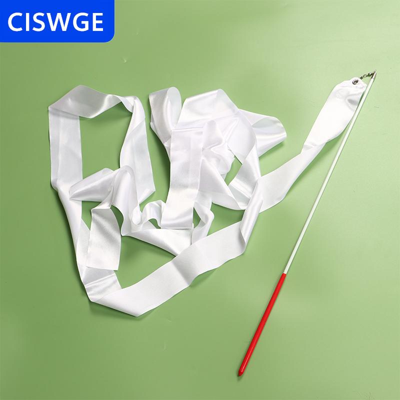 [COD] CISWGE  4M Đầy Màu Sắc Phòng Tập Thể Dục Vũ Băng Nhịp Điệu Cô Gái Nghệ Thuật Thể Dục Dụng Cụ Múa Ba Lê Streamer Xoay Que Cầu Vồng Thanh Đào Tạo Thể Thao