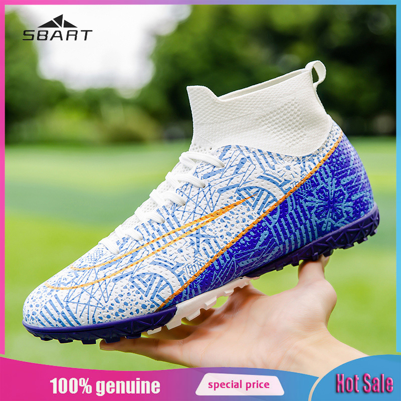 SBART Soccer Boots Men's High Top Long Broken Nails Student Children Boys Professional Training Soccer Boots ราคา 625 บาท*ส่งฟรี