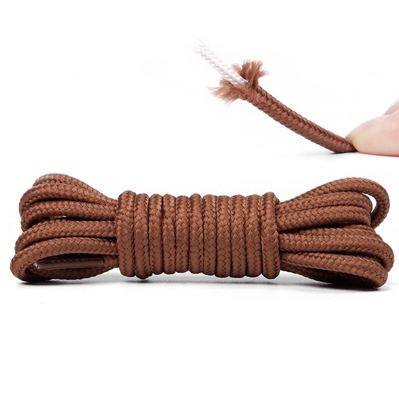 2 cái/lốc Vòng dây giày Polyester rắn cổ điển bốt Martin dây giày Giày Giày thể thao giản dị ren 90cm/120cm/150cm uiy-3