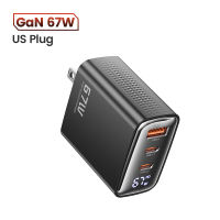 Toocki Đầu Sạc màn hình hiển thị kỹ thuật số USB + Type-C 67W Đầu sạc điện thoại di động PD + Đầu sạc USB cho máy tính xách tay Xiaomi 13 cái