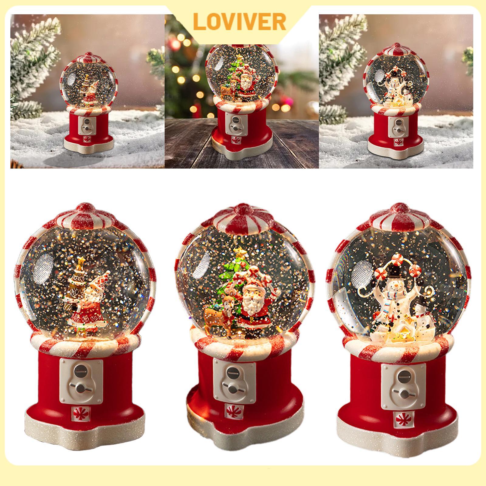 Christmas Musical Snow Globe Nightlight Tabletop Decoration Ornament Glowing Music Box for Shelf Entrance Bedroom Farmhouse ราคา 2,686 บาท*ส่งฟรี