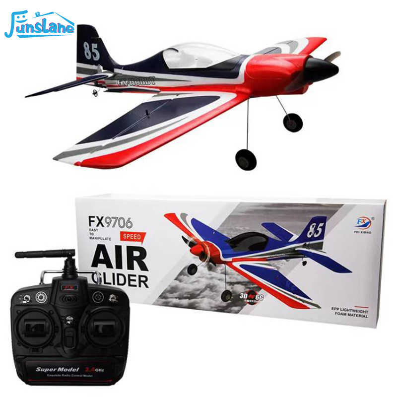 FunsLane FX9706 RC Airplane 2.4G 5CH 3D/6G System Remote Control Glider USB Charging RC Aircraft Model For Boys Girls Gifts ราคา 7,315 บาท*ส่งฟรี