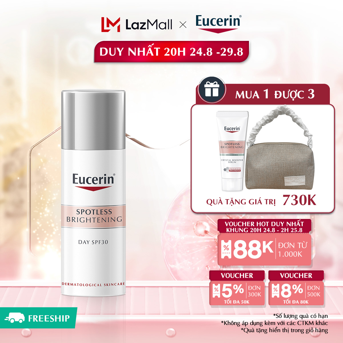 Kem Dưỡng Sáng Da Ban Ngày Chống Nắng Eucerin Spotless Brightening Day SPF30 50ml