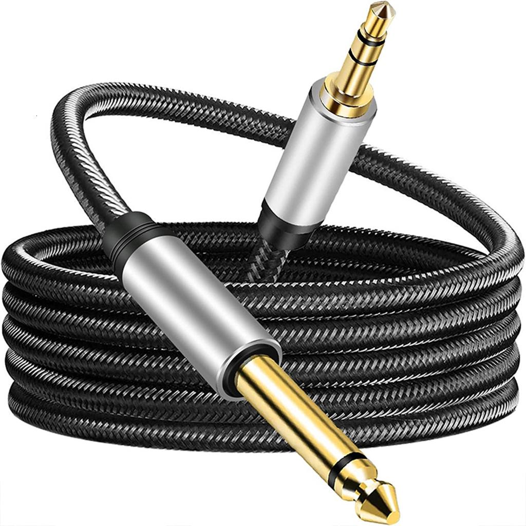 Cáp truyền âm thanh Nylon Cáp âm thanh bện cáp truyền âm thanh cho loa khuếch đại guitar máy tính xách tay 59inch