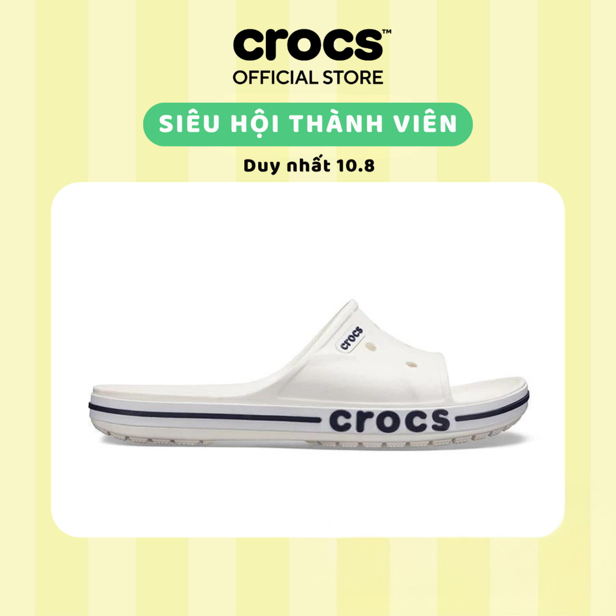 Dép Quai Ngang Unisex Crocs Bayaband - 205392-126