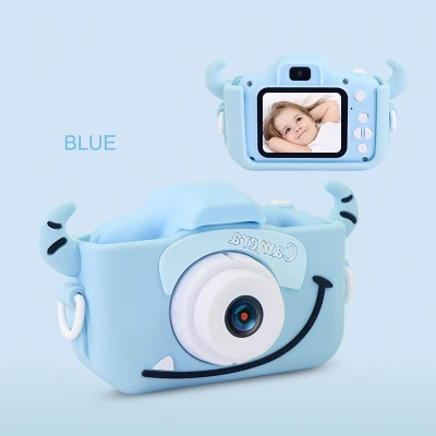 Mini Kids Digital Camera 12MP 1080P HD Memory Card Not Include - Blue