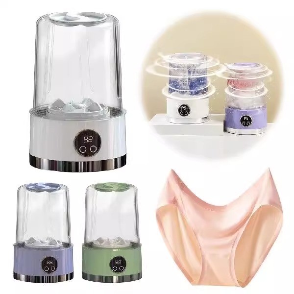 🔥พร้อมส่ง🔥เครื่องซักผ้าแบบมินิ เครื่องซักผ้าเล็ก 3000mAh ​โหมดตั้งเวลา 2 ระดับ​ พกพาง่าย ไม่มีสาย​ เครื่องซักชุ ราคา 286 บาท*ส่งฟรี