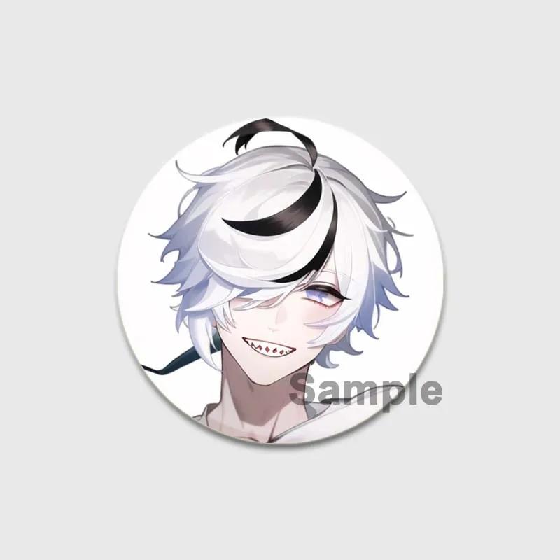 32/44/58mm Cartoon Anime Game Nu:Carnival Badge Cartoon Figure Eiden Yakumo Olivine Kuya Brooch Cosp