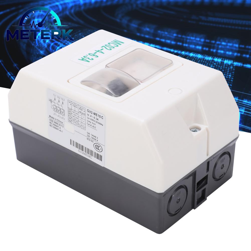 Meterk สวิตช์ป้องกันมอเตอร์กันน้ำ IP55 เบรกเกอร์ สวิตช์ป้องกันมอเตอร์ การแปลงโหลด ABS สำหรับมอเตอร์สำหรับอุตสาหกรรม ราคา 1,923 บาท*ส่งฟรี