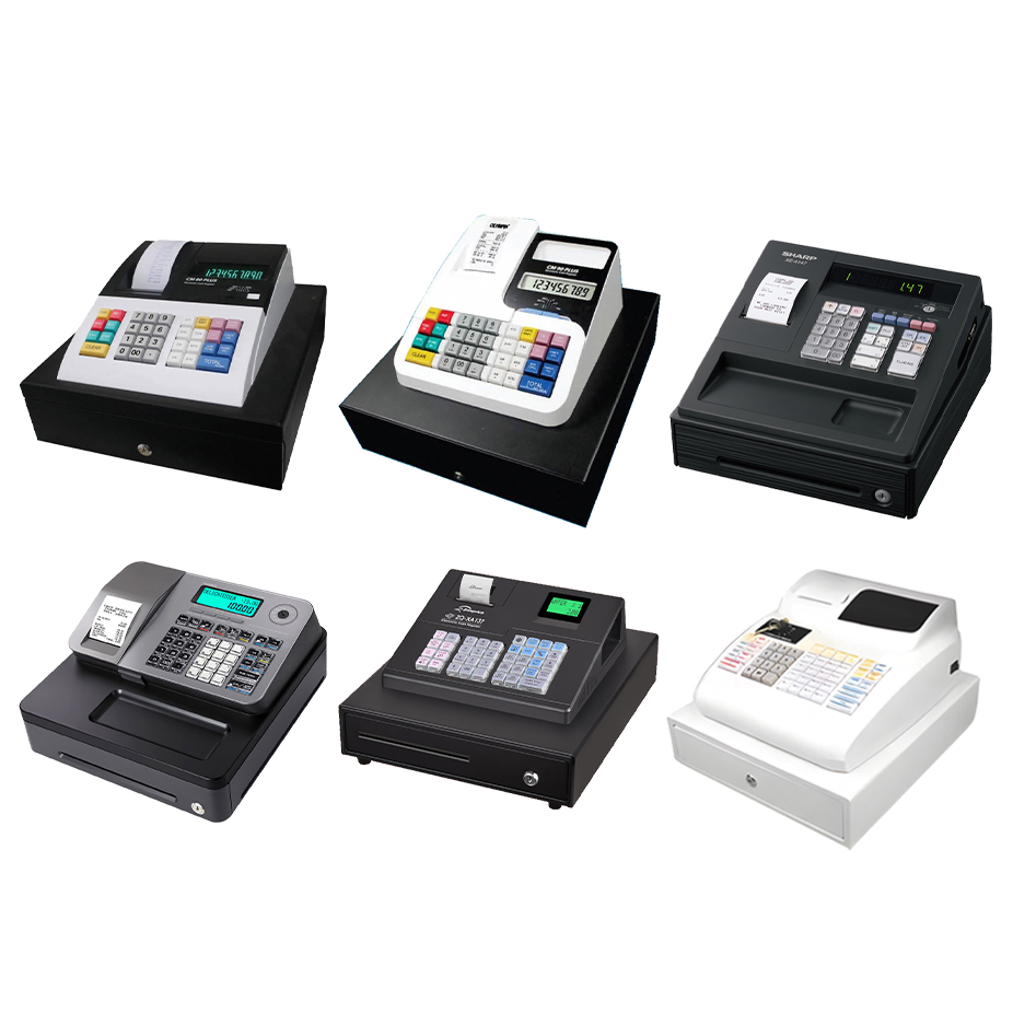 Sharp Xe-A207Wh/Bk Cash Register: Auto Gst Calc, Safety Mark