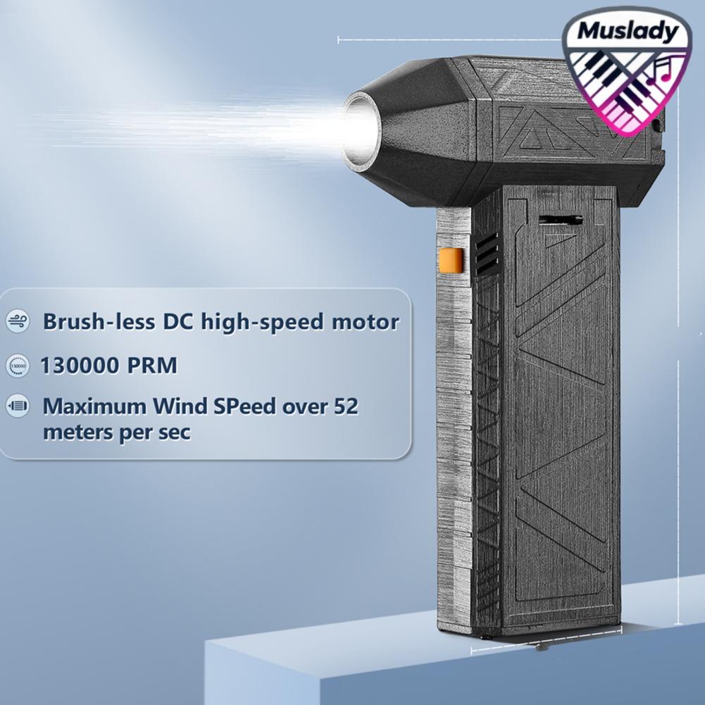 MUSLADY ERYUE ปรับ 130000 RPM เครื่องเป่าลมแห้ง Super Speed ​​Air Blower สำหรับกำจัดฝุ่นการผลิตพัดลมพกพาขนาดเล็กสำหรับล้างรถสัตว์เลี้ยง PC อบแห้ง ราคา 1,949 บาท*ส่งฟรี