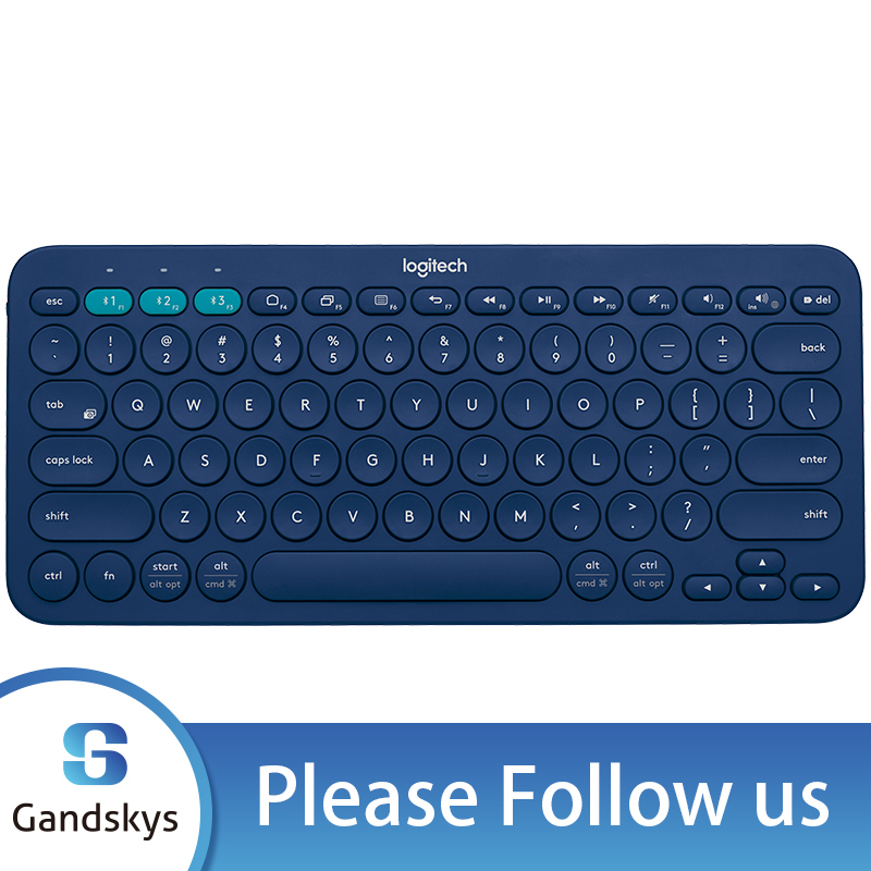 Logitech K380 Multi-Device Bluetooth Keyboard Multi-Device For Windows MacOS Android iOS – FLOW Cross-Computer Control and Easy-Switch up to 3 Devices-Blue Singapore
