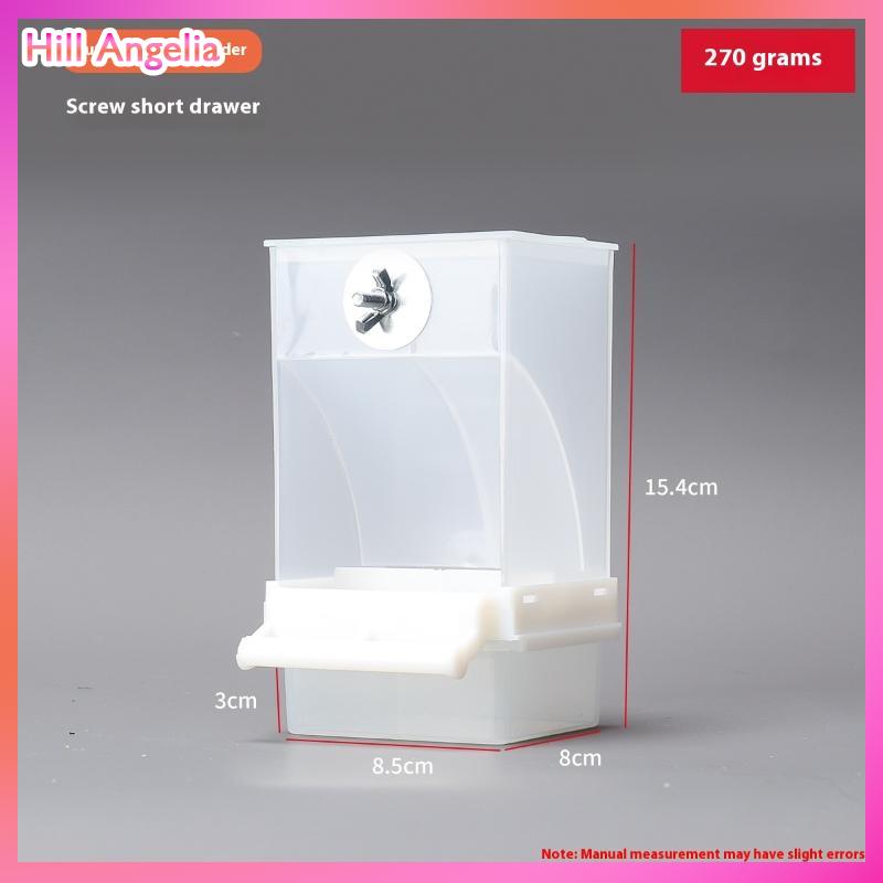 [Hill Angelia] Công suất lớn chim trung chuyển Hộp chống giật gân chim thực phẩm quả bền Vẹt ăn hộp cho chim vừa nhỏ - 2