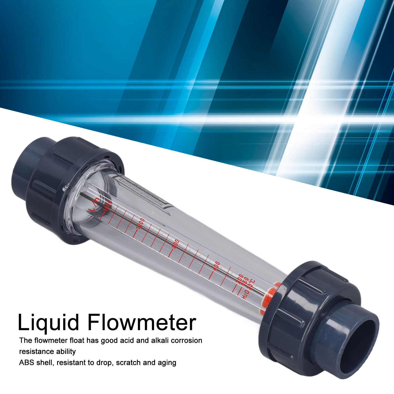 Lỏng flowmeter axit và kiềm kháng cao đo độ chính xác nước Đồng hồ đo lưu lượng chống trầy xước cho công nghiệp