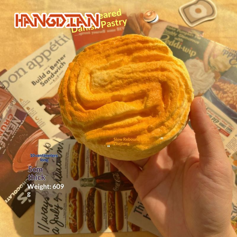 [Hangdian Squishy Toys, Squishy Squeeze Toys Anti-Stress Toys, Slow Squishies, Soft Bread Toys from [Where] They Have a Realistic Texture and Recover Slowly for Stress Relief and Fun.,HANGDIAN Soft Squishy Bread Toy with Realistic Texture and Slow Rebound ราคา 88 บาท*ส่งฟรี