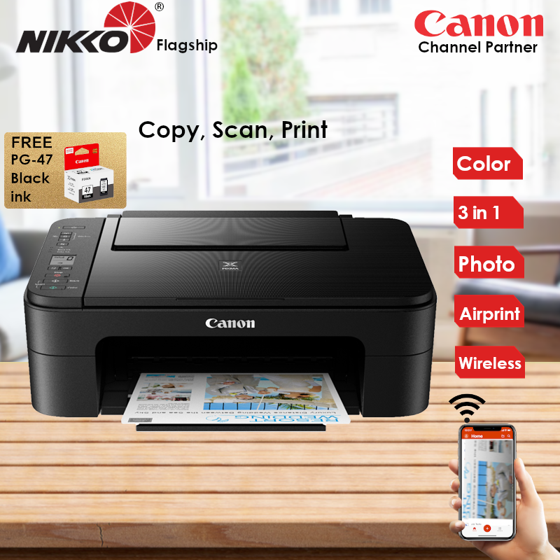 [Local Warranty] Canon PIXMA E3370 Wireless All-In-One Inkjet Printer E-3370 E 3370 Singapore