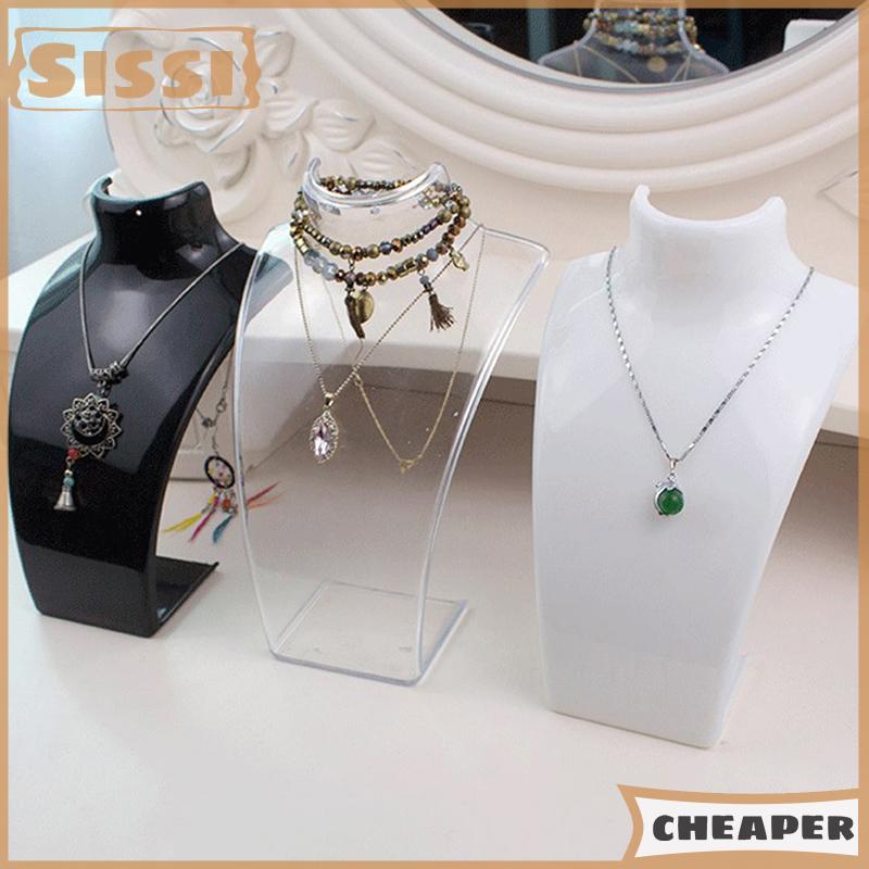 Sissi Mannequin Bust Trang Sức Hiển Thị Giá Vòng Cổ Hiển Thị Chủ Trang Sức Tổ Chức Cho Tai Stud Bông Tai Đứng Chuỗi Vòng Cổ