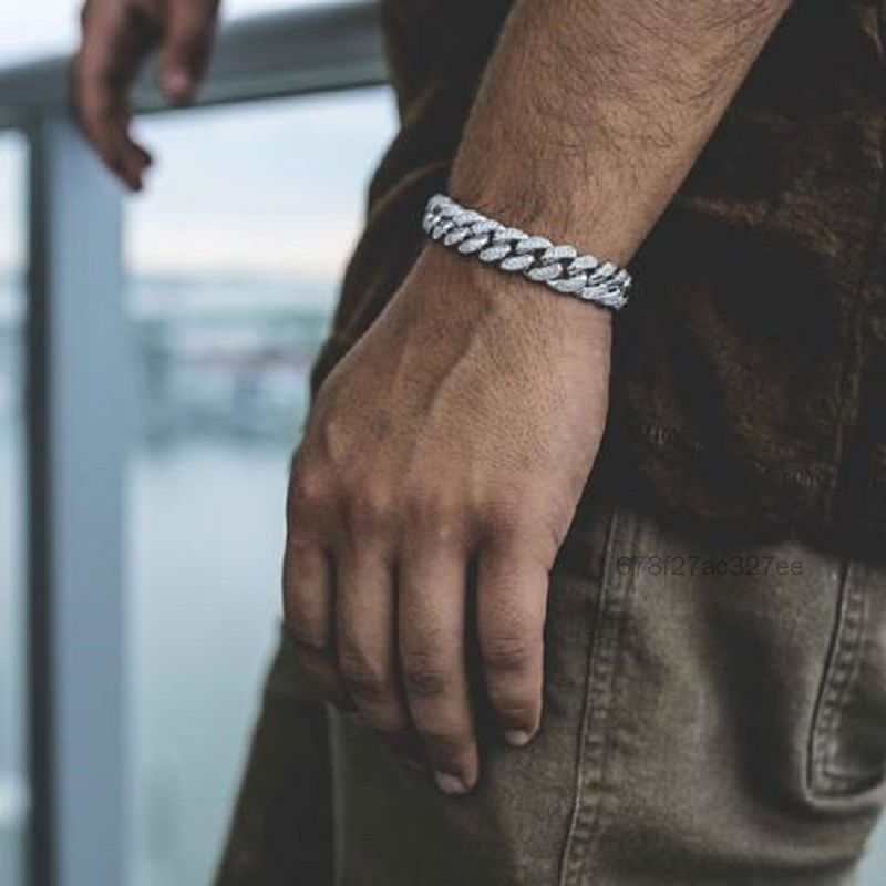 Men's Crystal Hip Hop Comfortable to Wear Suitable for Watch Versatile TF-Ais-VN