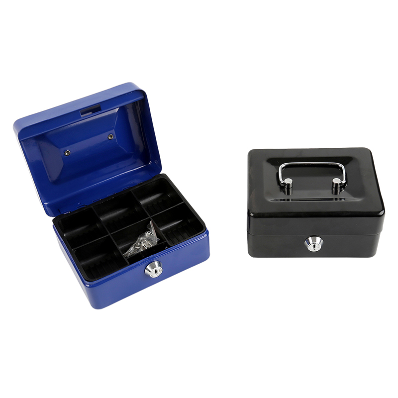 XINGHEC2 Tiền mặt hộp Đồng Xu Piggy ngân hàng tiền tổ chức tiền mặt hộp với khóa ngăn kéo tiền mặt hộp thu ngân Hộp An toàn