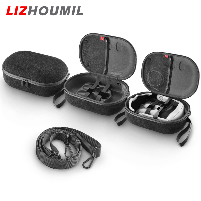 LIZHOUMIL Carrying Case Portable Protection Travelling Case Storage VR Gaming Headset Touch Controllers Accessories Storage Bag EVA Carrying Case Compatible For Meta Quest 3 ราคา 738 บาท*ส่งฟรี