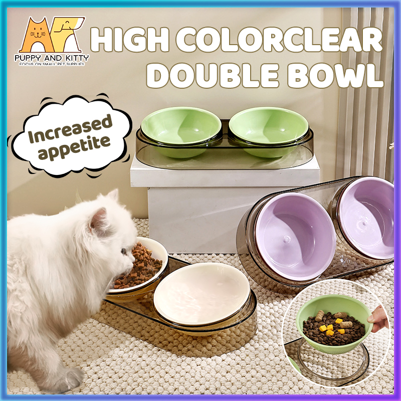 Pet Bowl Bug Proof Cat Bowl Olly Max Anti-Ant Bowl Dinner Set (Grey) Absolute Pets