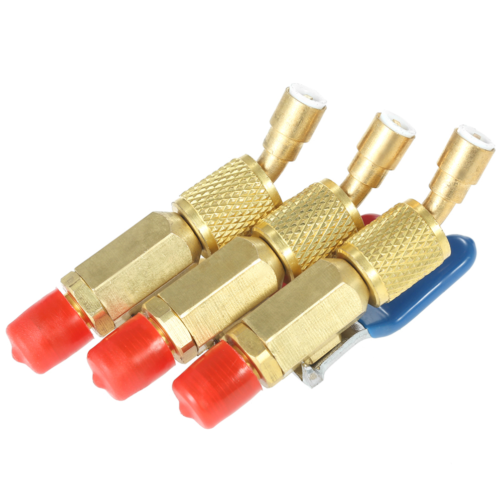 1PC màu mã hóa R410A R134a đóng van cho AC HVAC lạnh sạc Ống