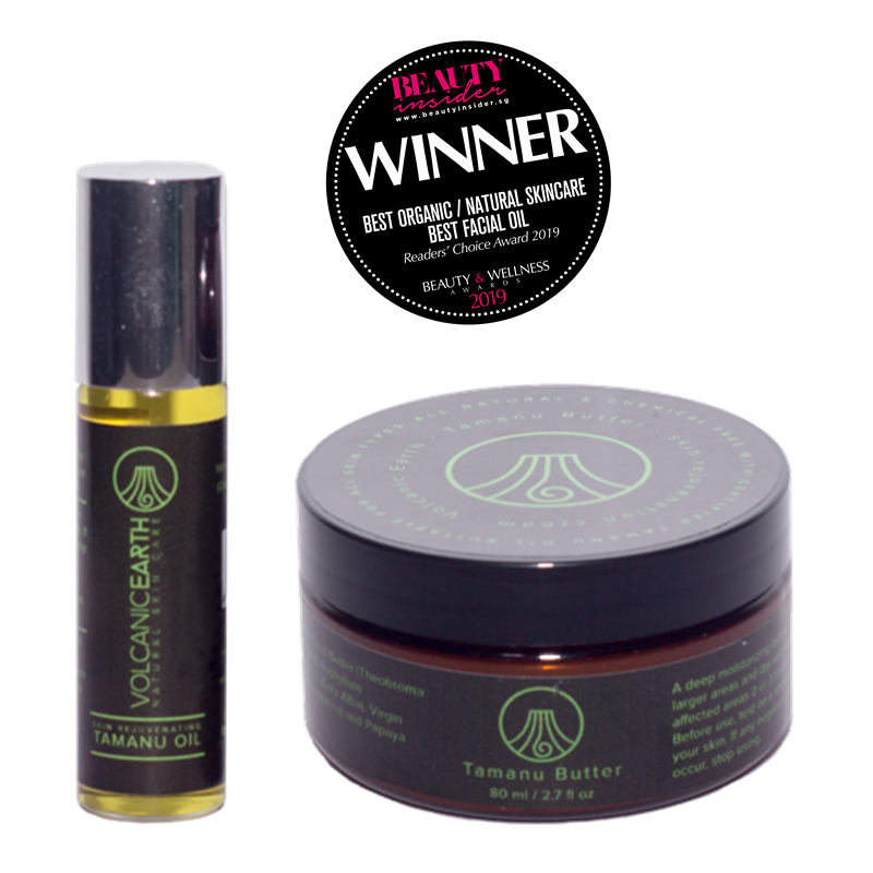 Buy Volcanic Earth Tamanu Value Set, Tamanu Oil 15ml + Tamanu Body Moisturizer/Butter 80g Singapore