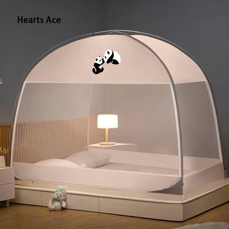 Hearts Ace Nafenai Household Santa Mosquito Net, No Installation Required, 1.8m, 1.5m Thick Round Top, Foldable, Full Bottom Encoding, Dust proof Pattern Mesh ราคา 522 บาท*ส่งฟรี