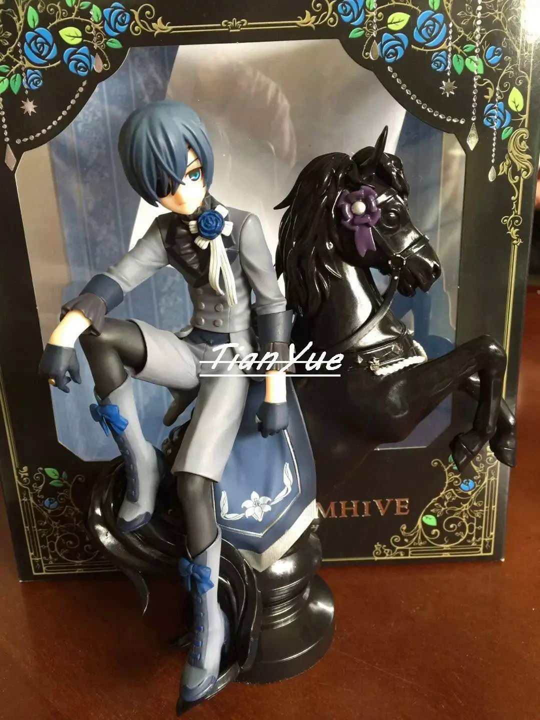 Anime Đen Quản Gia Ciel phantomhive hành động xiếc Đoàn mô hình trang trí 18cm