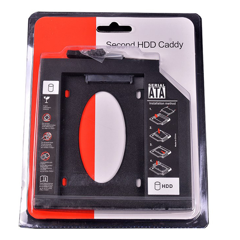 XINGHEC2 Nhựa 9.0mm 9.5mm 12.7mm HDD CADDY SATA 3.0 Ổ đĩa cứng SSD trường hợp hộp cho máy tính xách tay CD-ROM DVD-ROM SSD đứng chủ