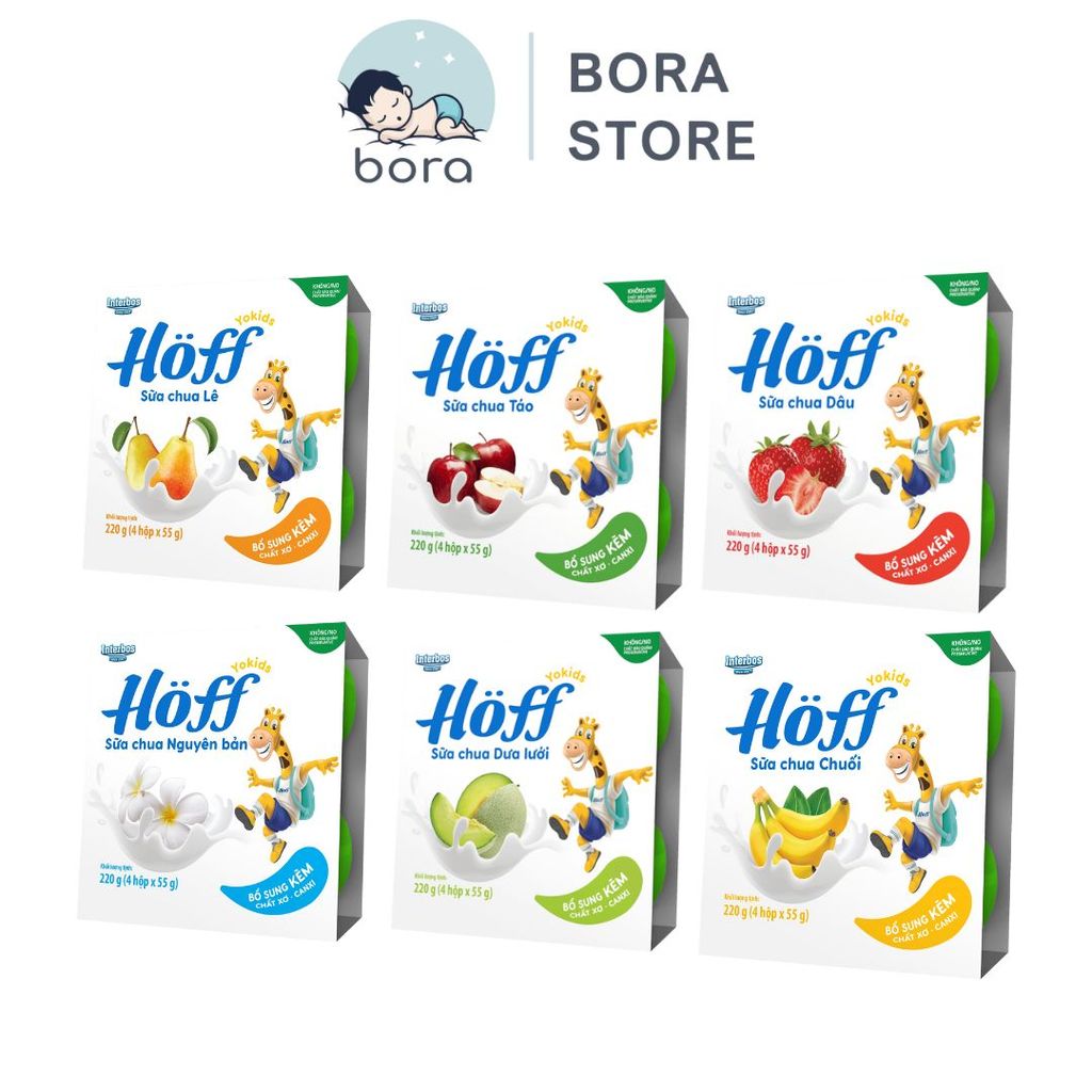 Sữa chua hoa quả Hoff bổ sung lợi khuẩn, hỗ trợ tiêu hóa cho bé