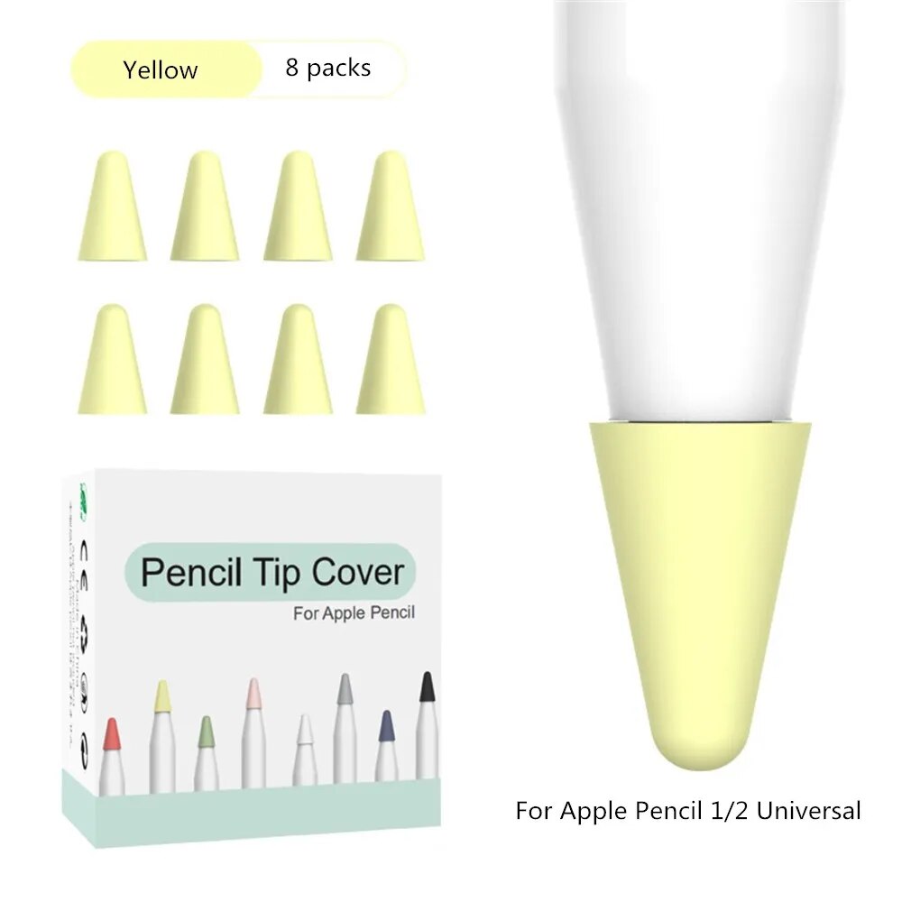 【Quality】 Tiết Kiệm Lớn 8 cái/bộ Tương Thích Với Bút Chì 1st Lời Khuyên Thay Thế Cho 2nd Gen Silicone Nibs Bìa Bảo Vệ Cho Bút Chì Nib Bìa