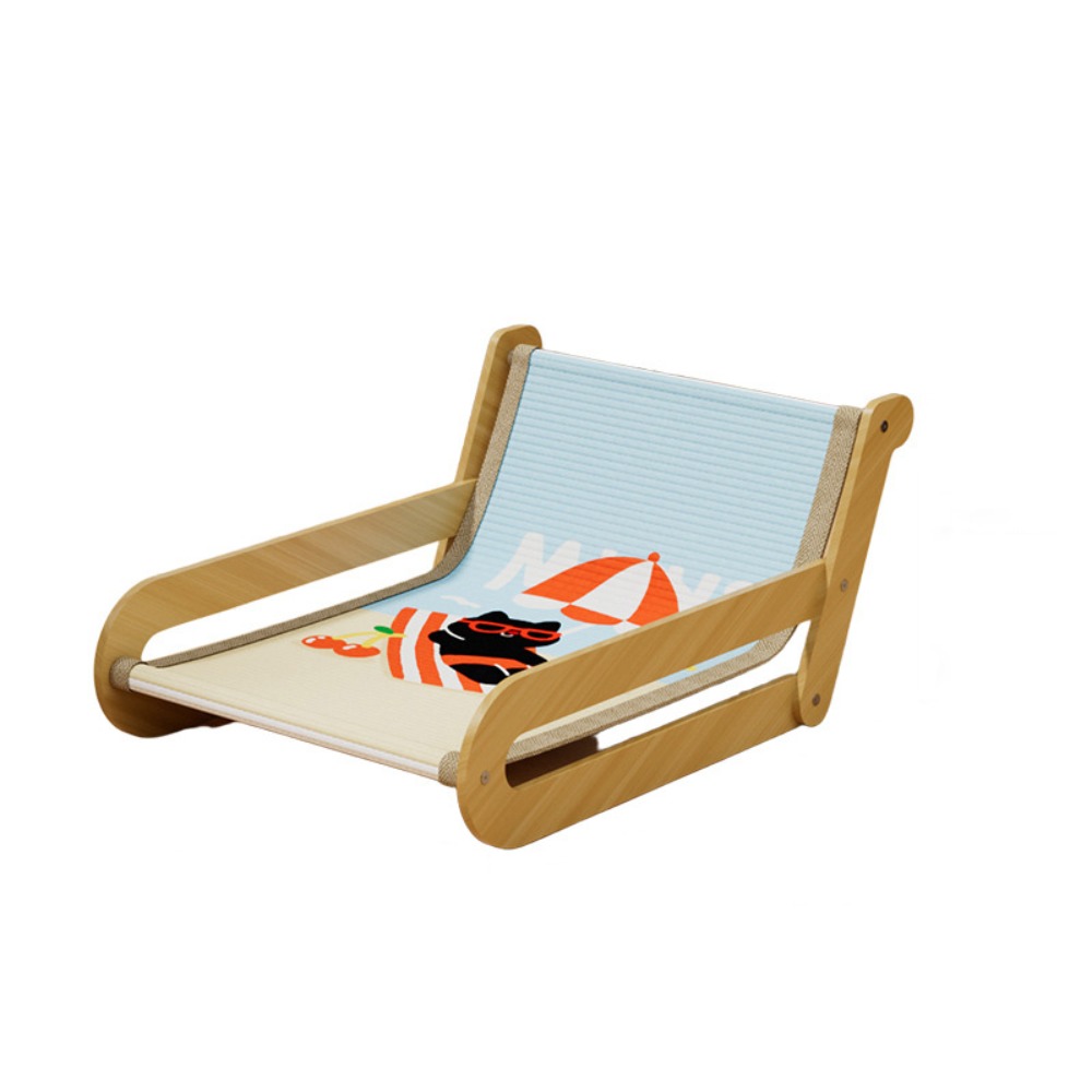 ZENDO12 Chống mài mòn Giường Sofa cho thú cưng Bằng gỗ Phim hoạt hình Ghế đu đưa cho mèo Phổ quát Có thể tháo rời Dụng cụ cào móng cho mèo dành cho mèo và chó - 4