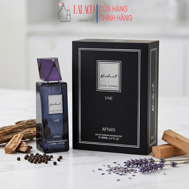 Nước Hoa Nam Afnan Modest Pour Homme Une 100ml - Hương Cam Chanh, Tiêu Đen, Xạ Hương - Quyến Rũ
