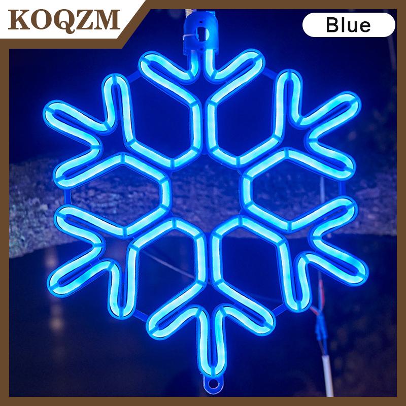 KOQZM ไฟราวเกล็ดหิมะขนาดใหญ่40ซม. โคมไฟ LED แขวนกลางแจ้งสวนหลังบ้านต้นคริสต์มาสตกแต่งงานแต่งงานพวงมาลัยนางฟ้า ราคา 203 บาท*ส่งฟรี