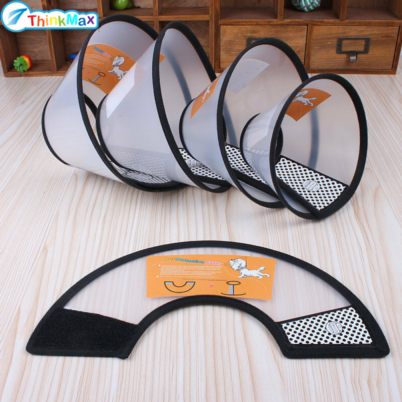2024New!Cone Protective Collar for Pet Dogs Cats Wound Healing Protection Cover ราคา 17 บาท*ส่งฟรี