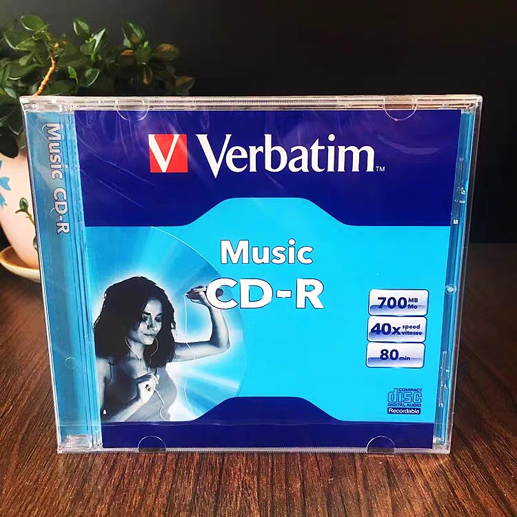 【Factory-direct】 Verbatim Music Cd-R Discs 80min 700mb 52x 5pcs/box