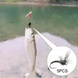 Câu cá hồi ruồi ruồi câu cá felike 5x với hộp lưu trữ mồi ruồi câu cá chắc chắn