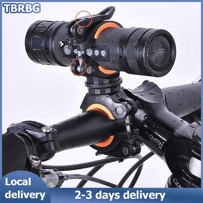 TBRBG Local Delivery 360 ° xoay đi xe đạp clip kẹp đèn pin gắn kết chủ xe Đạp Xe Đạp dẫn ánh sáng đèn pin Torch Mount chủ Phụ Kiện Xe Đạp